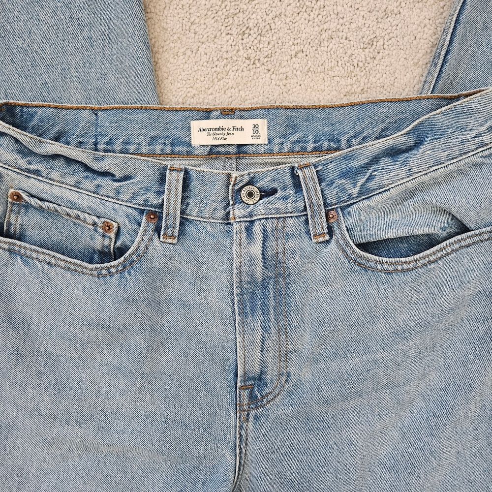 Abercrombie & Fitch | The Slouchy Jean Mid Rise Denim Jeans Women 30 / 10L - Picture 6 of 7